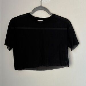 Wilfred Black Crop Short Sleeve T-Shirt